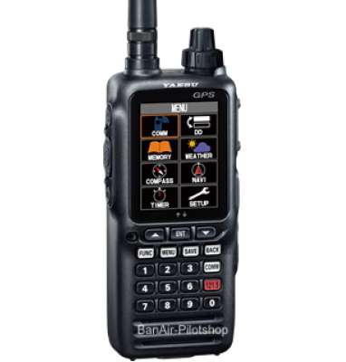 Yaesu FTA-850L Transceiver - 8,33 / 25 kHz Frequency Pattern Bluetooth, 66-Kanal WAAS GPS, VOR and ILS 